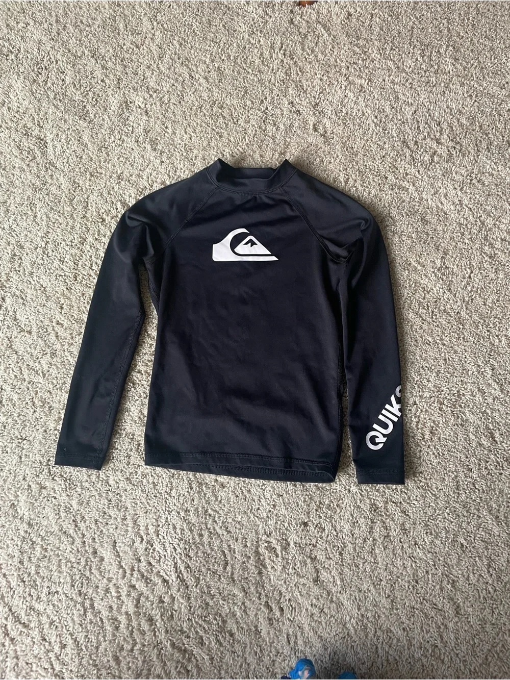 Quiksilver Boys Black Long Sleeve Rash Guard